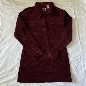 Vintage Unnamed Corduroy long shirt 100% Cotton